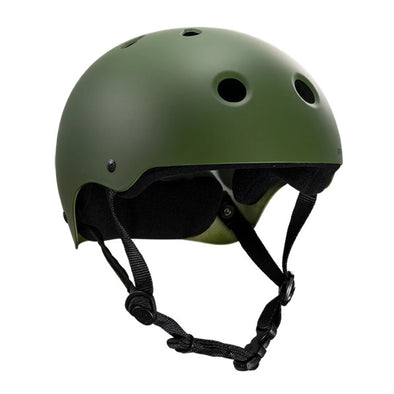 olive green matt skate helmet 
