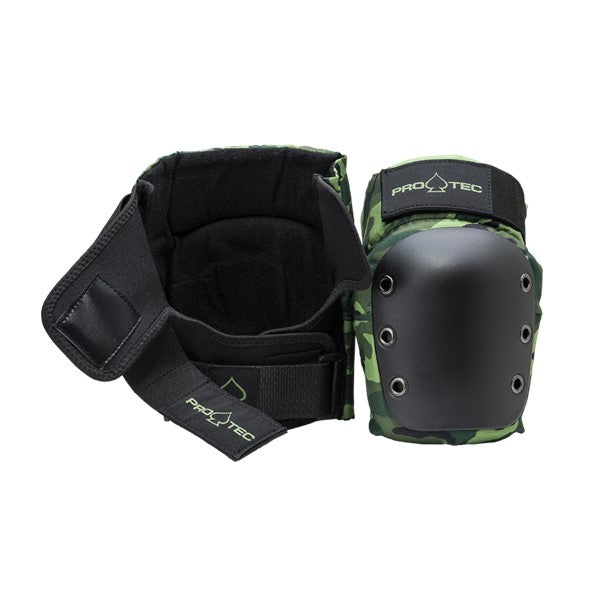 kids green camo knee pads 