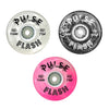 white, black, pink glitter led light up roller skate wheels 