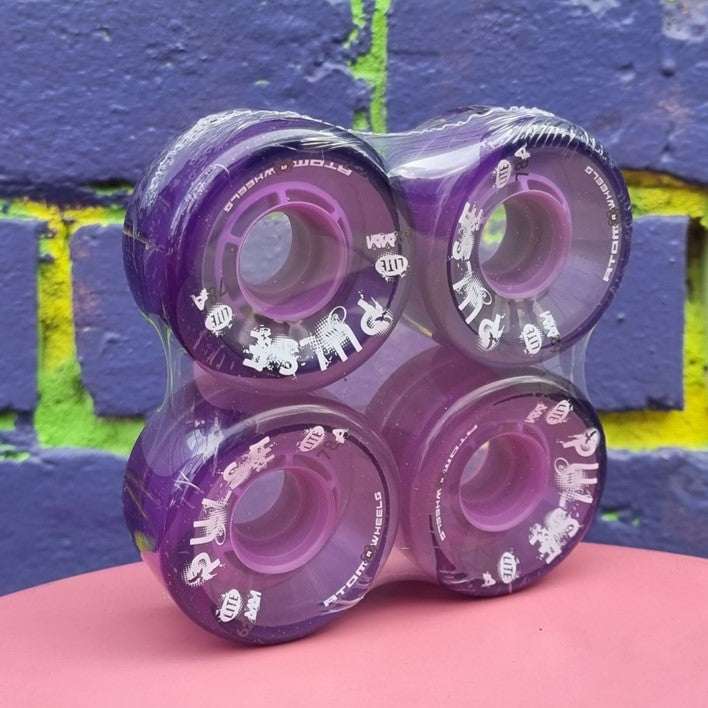 purple 62mm outdoor rollerskate wheels 