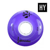 purple light up LED rollerskate wheels hybrid 85a 62mm 