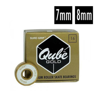 swiss 8mm and 7mm gold qube bearings 