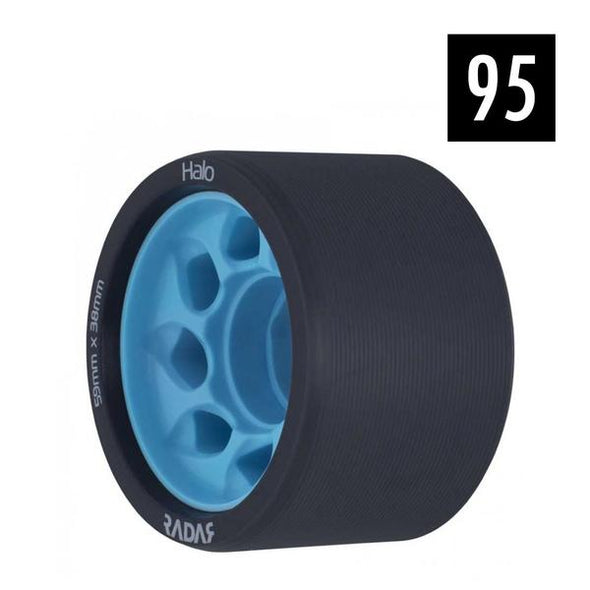 roller derby indoor roller skate wheels 95a 59mm x 38mm black blue