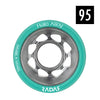 radar alloy hub teal 95a quad wheels 59mm 