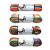 rainbow rollerskate inline skate laces waxed 'Derby Laces' 108 inches 