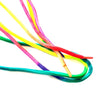 rainbow shoe inline laces 