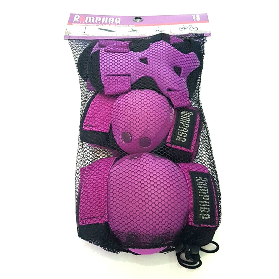 purple kee pads elbow pads wrist guards