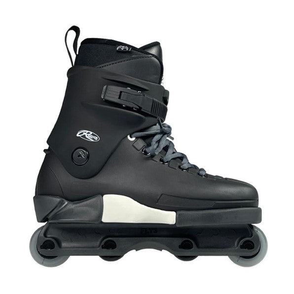 black aggressive inline skate park skates