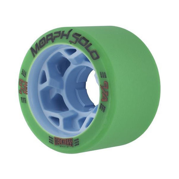 indoor roller skate derby wheels green 97a 'solo morph' 