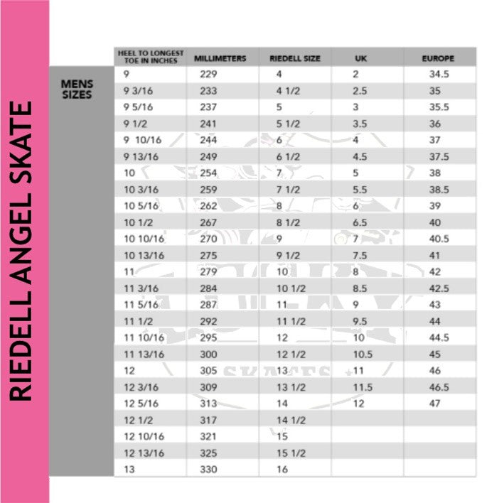 Riedell 111 Angel Black Roller Skates Lucky Skates Lucky Skates Pty Ltd