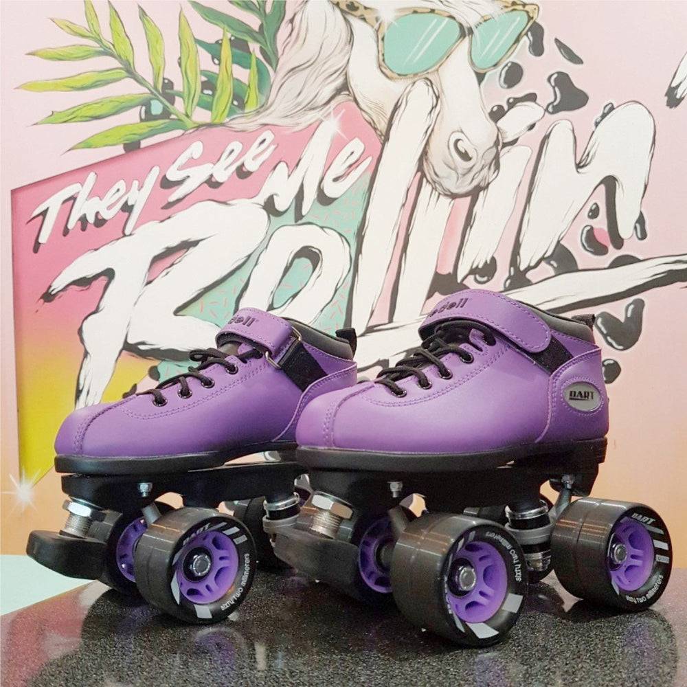 Riedell Dart Purple Roller Skates *Last Pairs* US1, US 2, US 3 - Lucky Skates