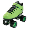 green SPEED BLACK ROLLER SKATE, black wheels, adjustable 