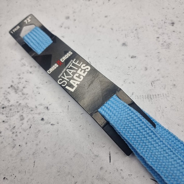 light blue wide 72 inch skate laces 
