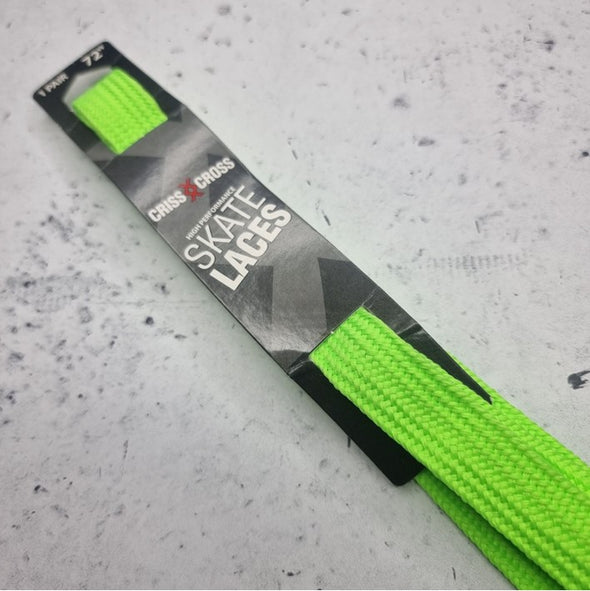 neon green wide 72 inch skate laces 