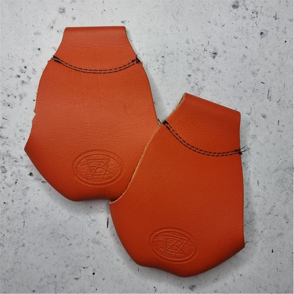 orange leather roller skate toe guard caps
