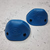 royal blue leather roller skate toe guard caps