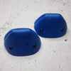 royal blue leather roller skate toe guard caps