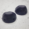 dark purple leather roller skate toe guard caps