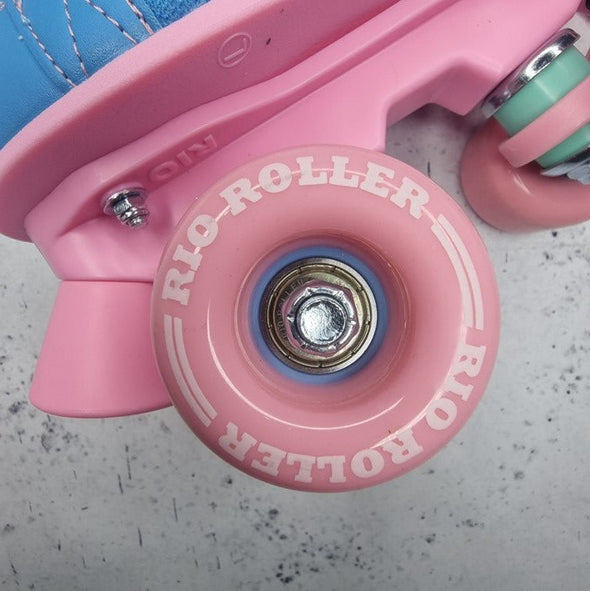 Rio Roller Lumina Blue Pink Roller Skates