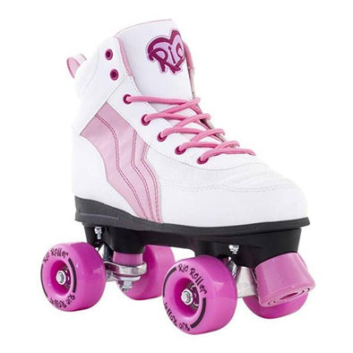 kids junior pink rollerskates
