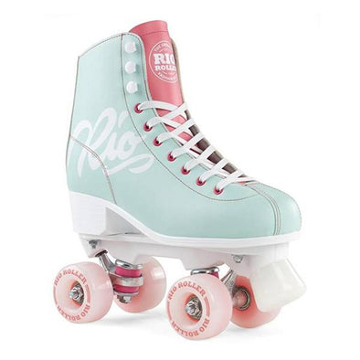 Teal and Coral RollerSkates 