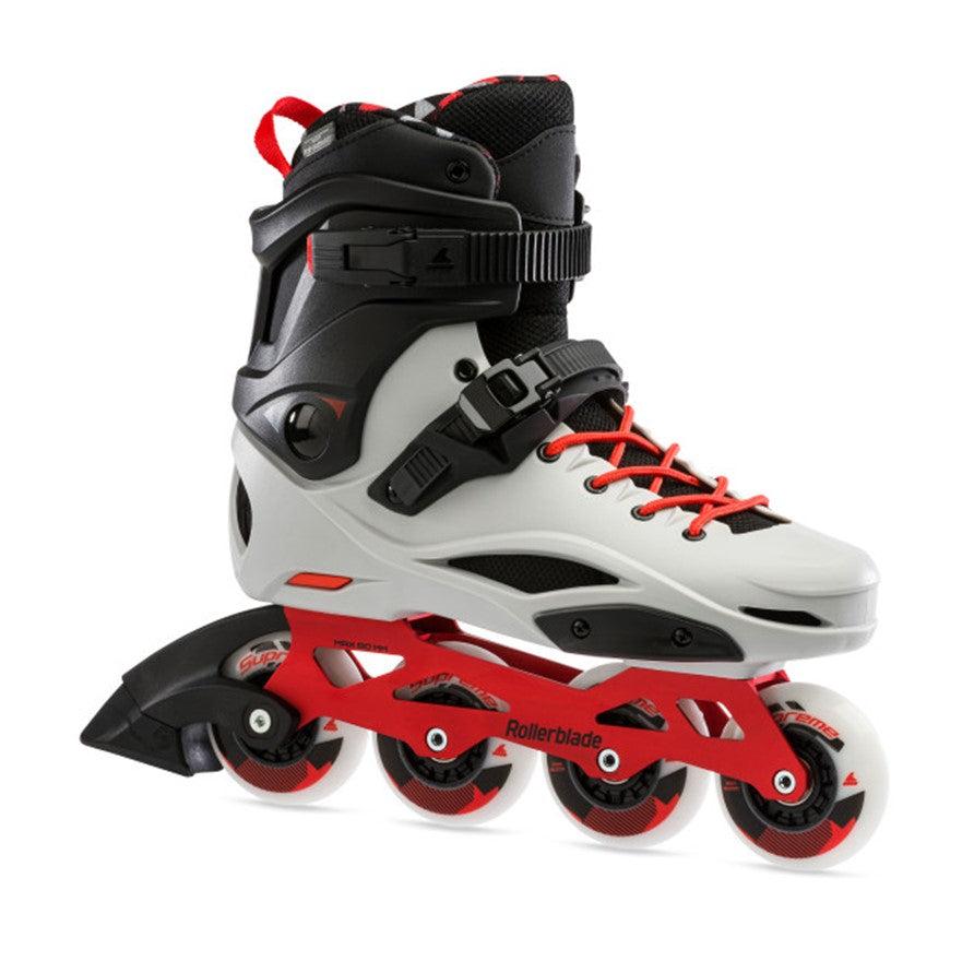 mens womens inline rollerblades free ride urban grey red skates 