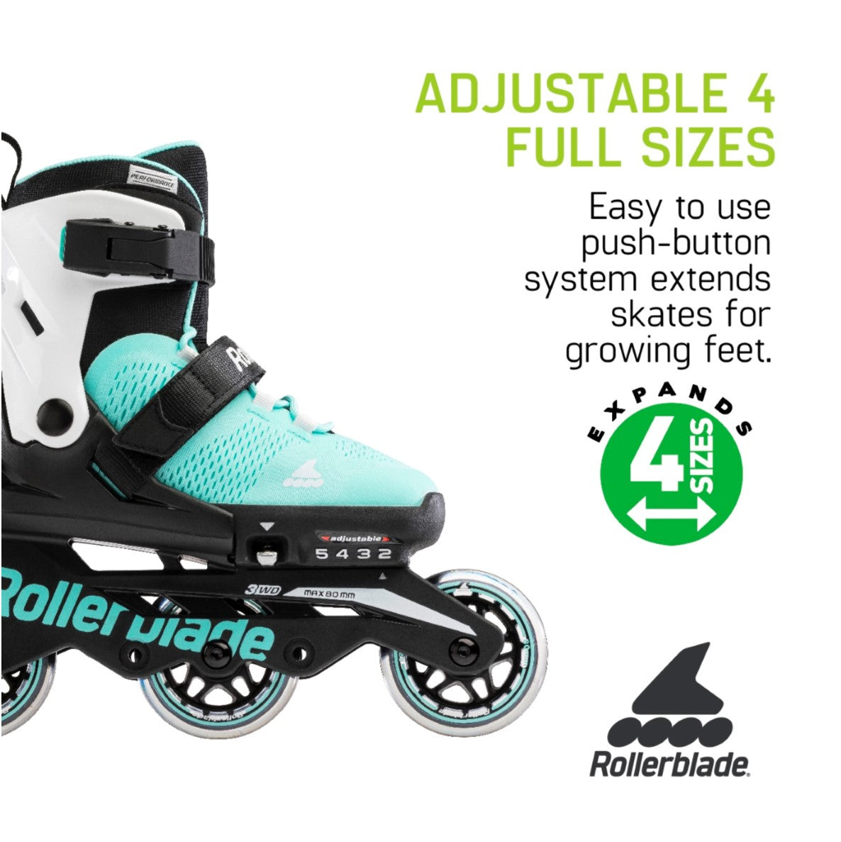 rollerblade adjustable inline poster 