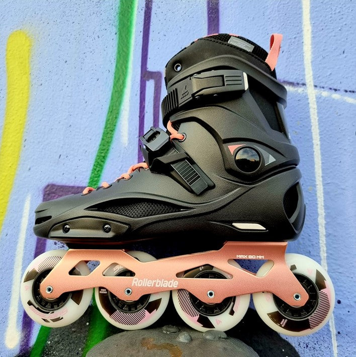 copper gold and black womens inline skates 