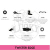 Rollerblade Twister Edge Magenta 80W Inline Skates