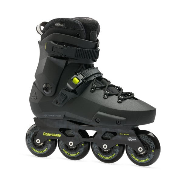 free ride urban inline rollerblade twister black skates