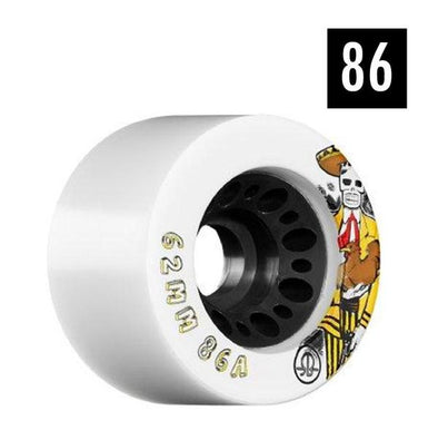 hybrid skate wheels white 86a 