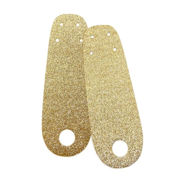 Rollerstuff Gold Beige Glitter Toe Guards - Lucky Skates