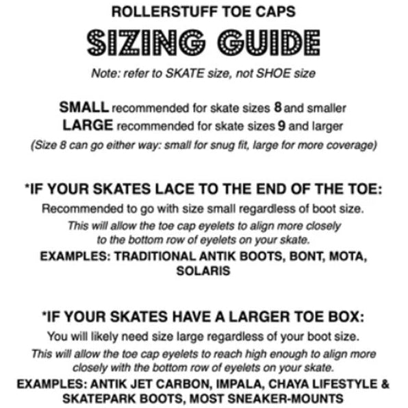 Rollerstuff Red Toe Caps - Lucky Skates