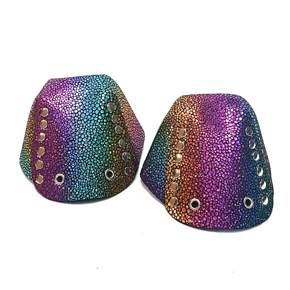 Rollerstuff Rainbow Metallic Toe Caps - Lucky Skates