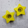 star shaped bolt on yellow toe stops