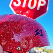 S-One Lifer Skate Helmet Red Glitter - Certified - Lucky Skates