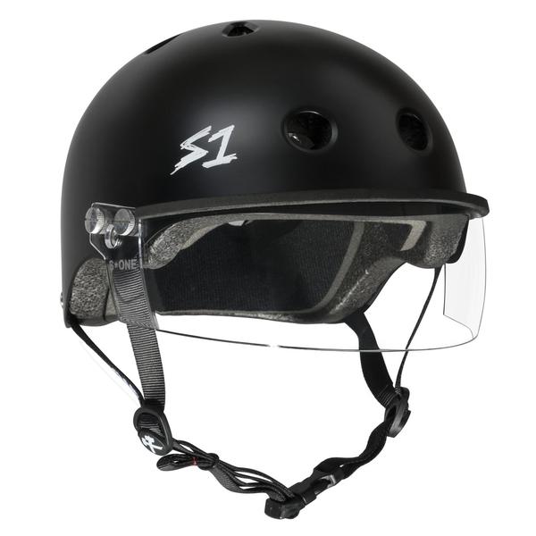 S-One Lifer Visor Skate Helmet Gen 2 Black Matte - Lucky Skates