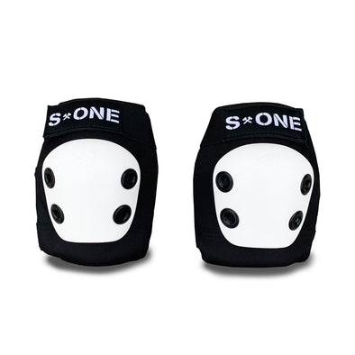 S1 ELBOW PADS WITH WHITE CAPS 