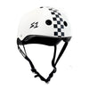 S1 Mega Lifer Helmet White Gloss Checkers - Certified