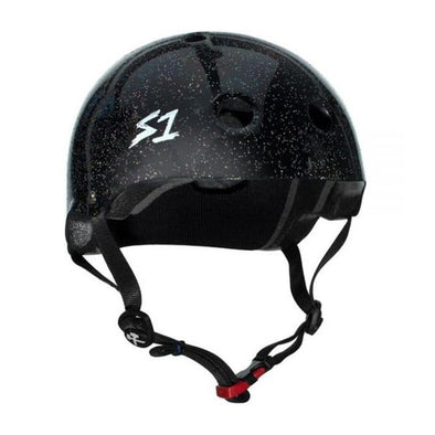 small black glitter gloss helmet 