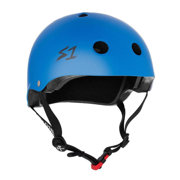blue matt cyan bike or skate helmet 
