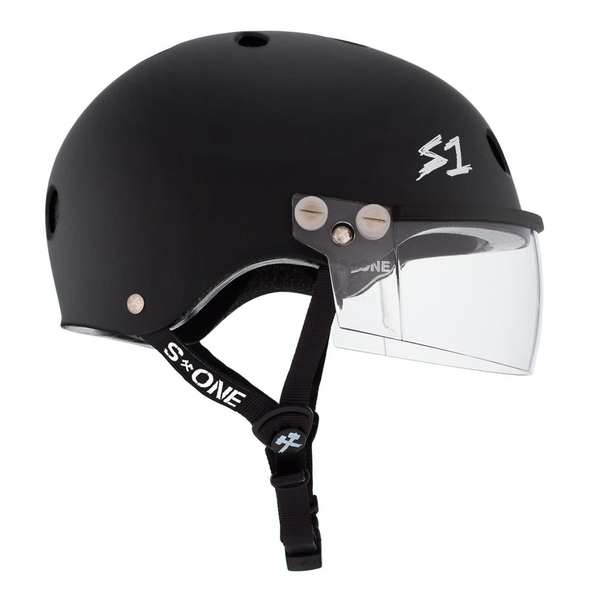 S-One Lifer Visor Skate Helmet Gen 2 Black Matte - Lucky Skates