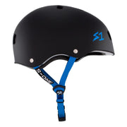 S-One Lifer Skate Helmet Matte Black/Cyan - Certified - Lucky Skates