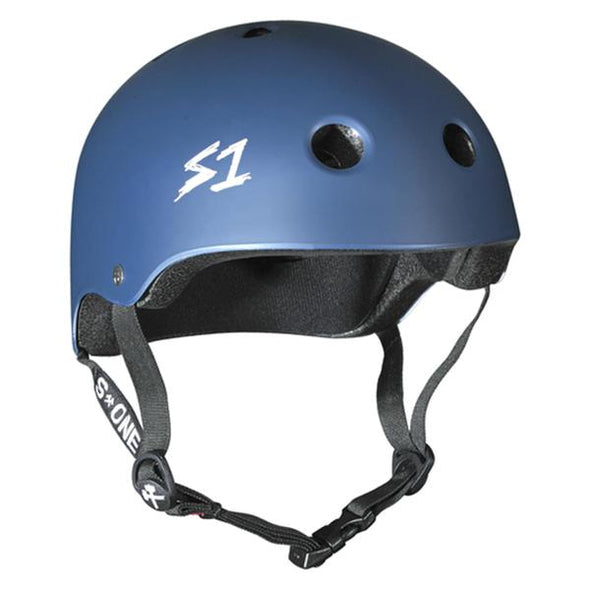 navy blue skate or bike helmet