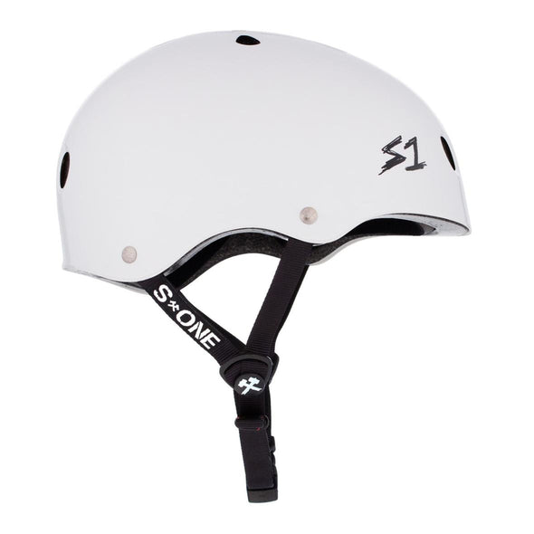 s-one white skate helmet 