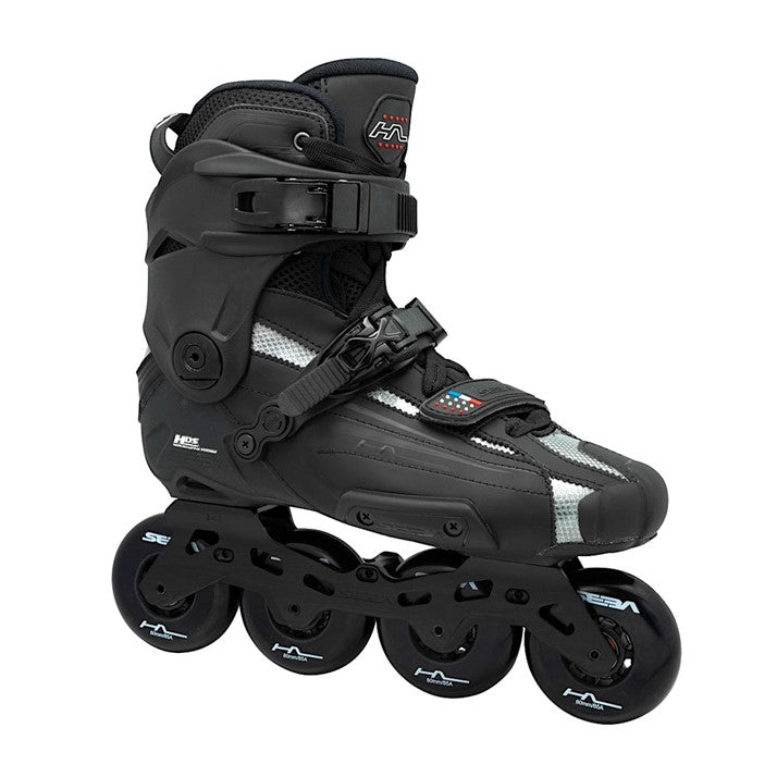 BLACK 4 WHEEL INLINE SKATES