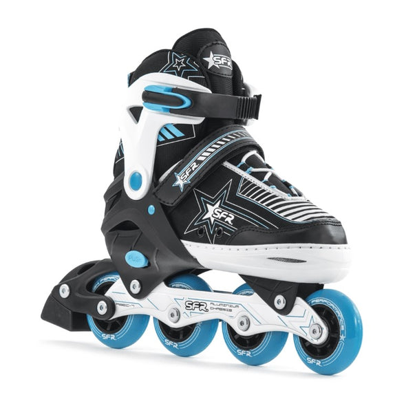 Kids SFR Pulsar Blue Adjustable Inline Skates *Last Pairs* US 8.5J-11.5J