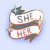 she her pronoun pin 