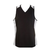 BLACK ROLLER DERBY TRAINING SINGLET 