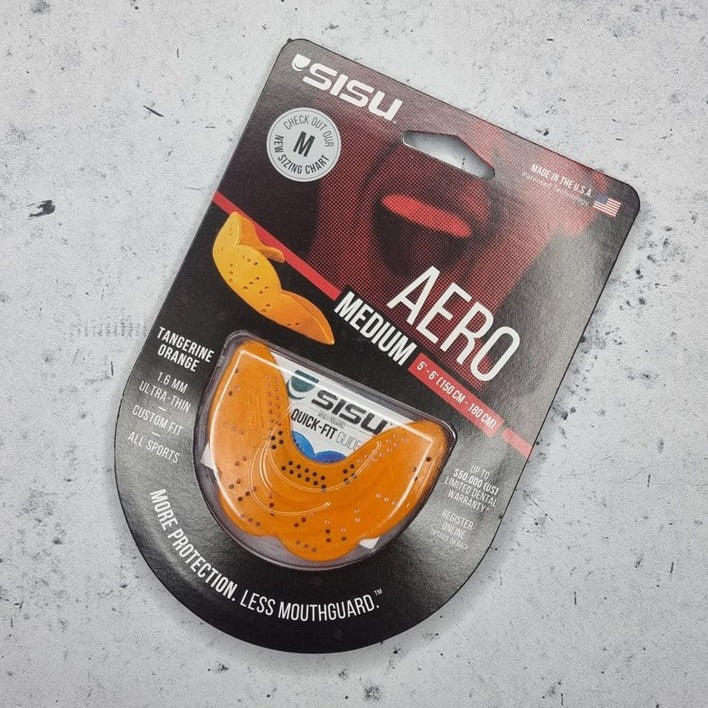 adult tangerine mouthguard